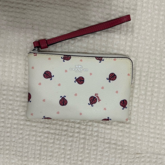 DISCONTINUED Coach Ladybug Wristlet - Picture 1 of 3